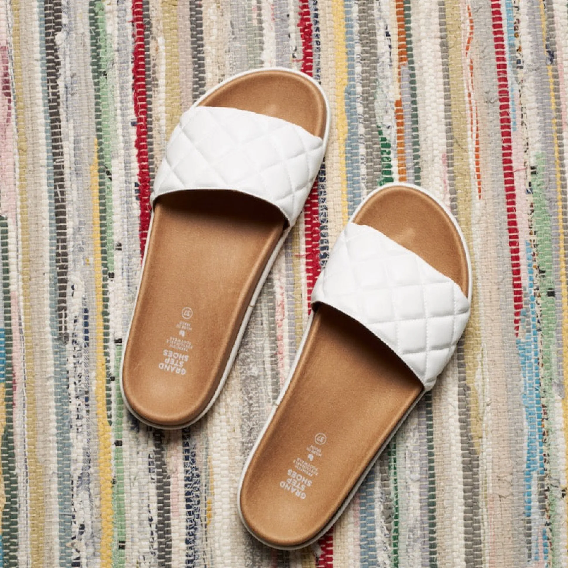 Silja White Corn Slipon Sandal