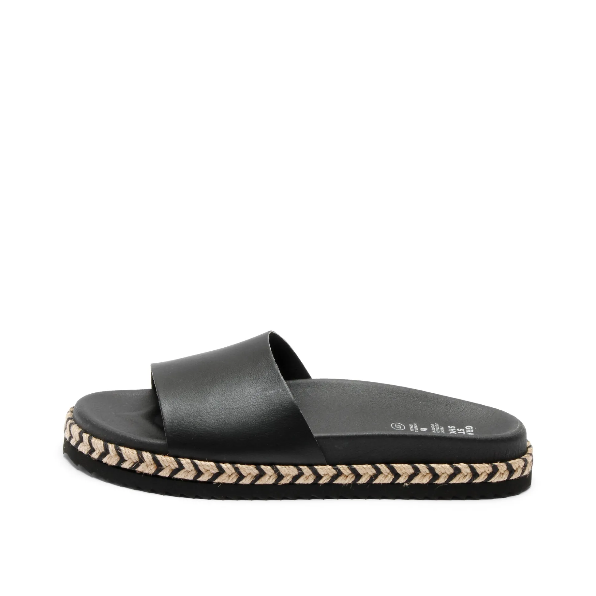 Sina Black Corn Slipon Sandal