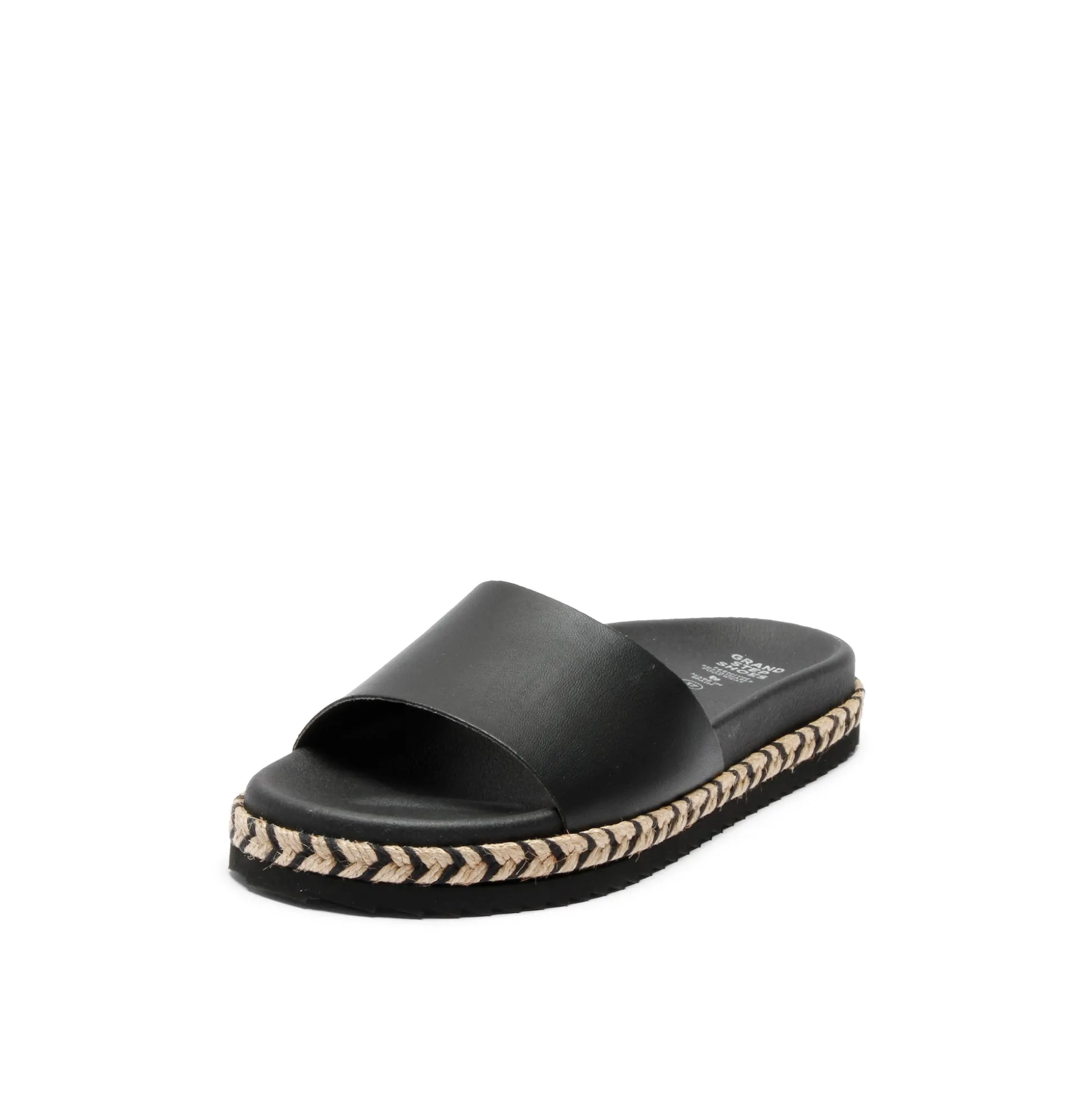 Sina Black Corn Slipon Sandal