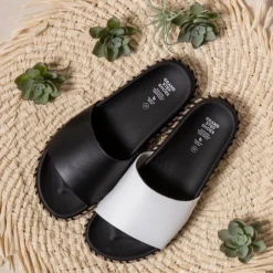 Sina White Corn Slipon Sandal