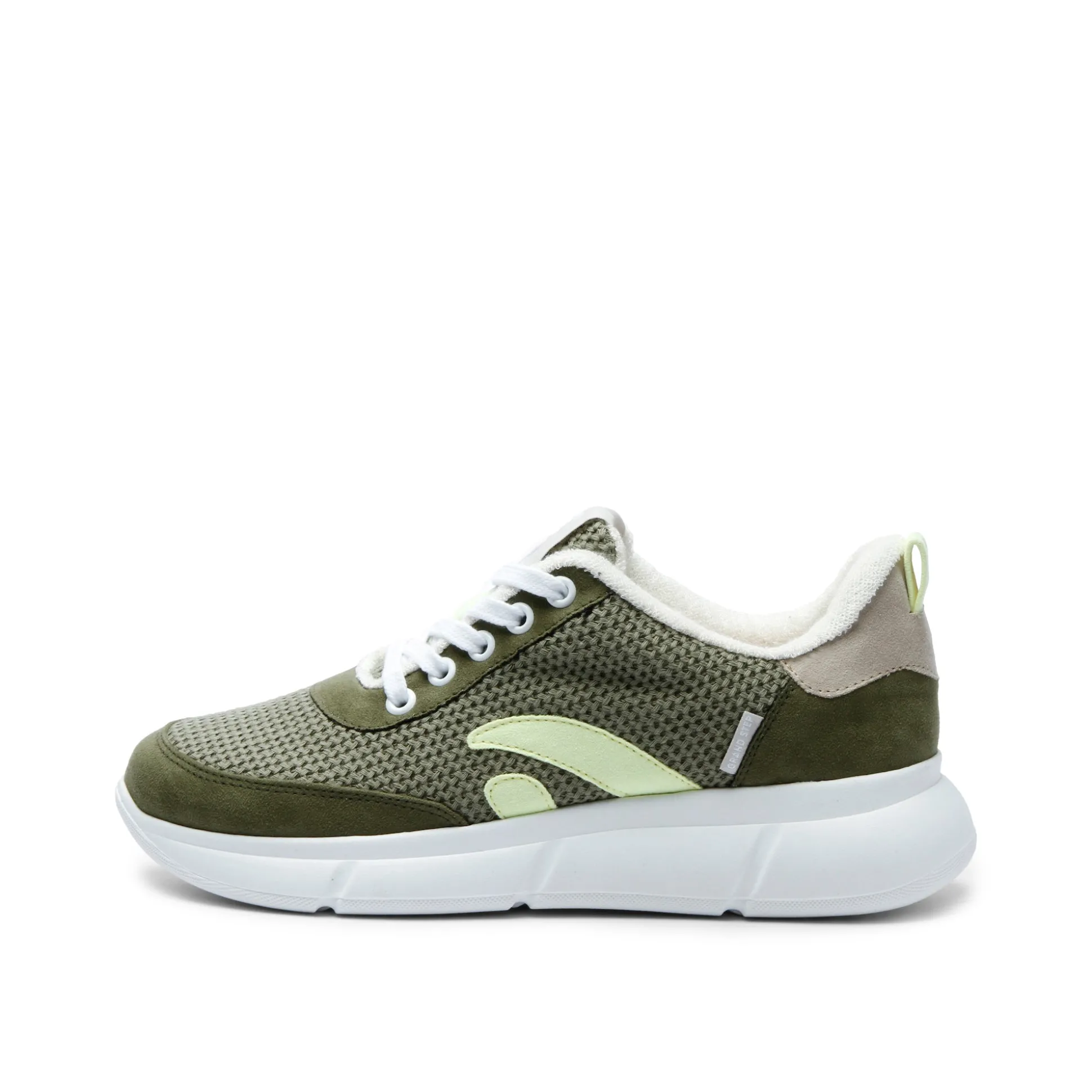 Speed Olive Neon Vegan Sneaker