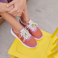 Speed Orange Violet Vegan Sneaker