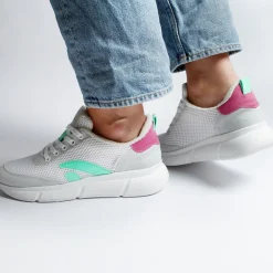 Speed Vegan Sneaker White Neon