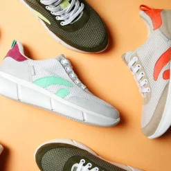 Speed Vegan Sneaker White Neon