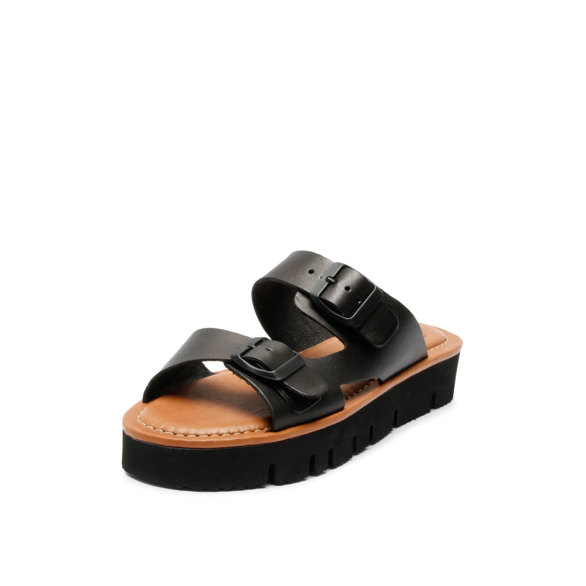 Sue Leather Sandal Black