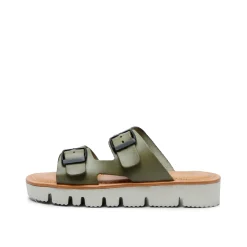Sue Leather Sandal Olive