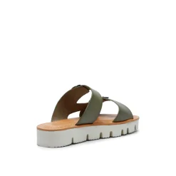 Sue Leather Sandal Olive