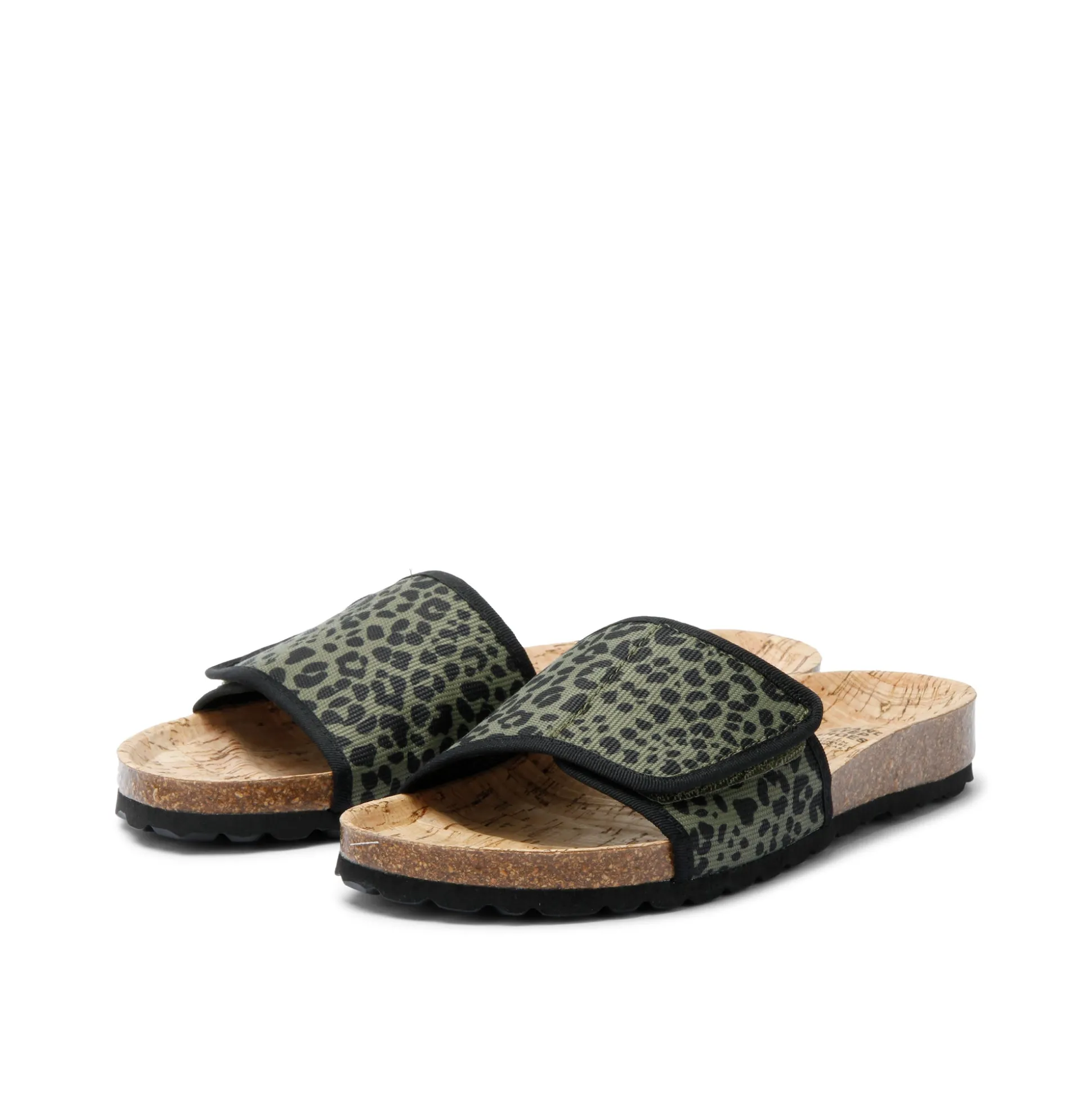 Sunny Animal Olive Slipon Sandal
