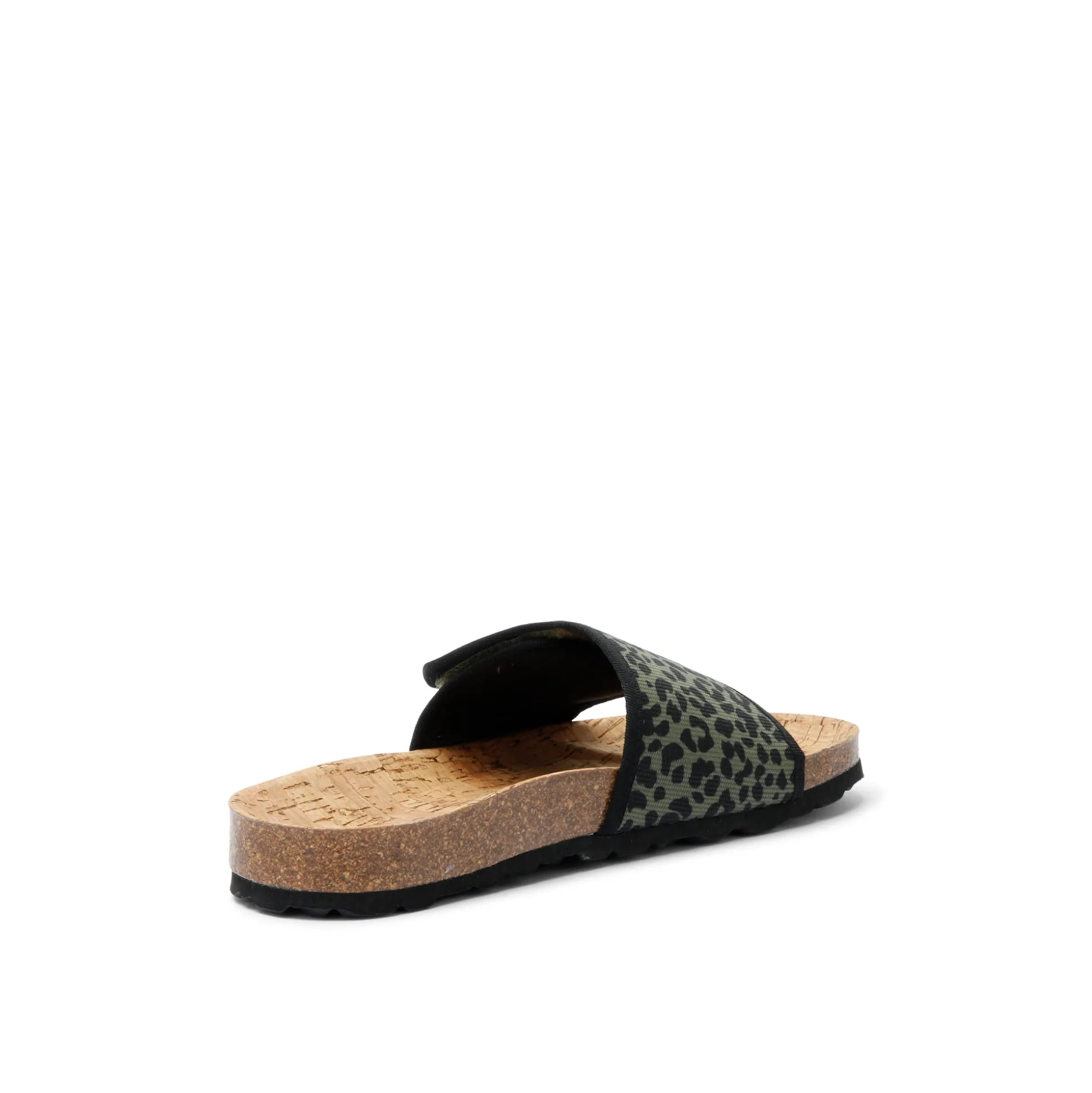 Sunny Animal Olive Slipon Sandal