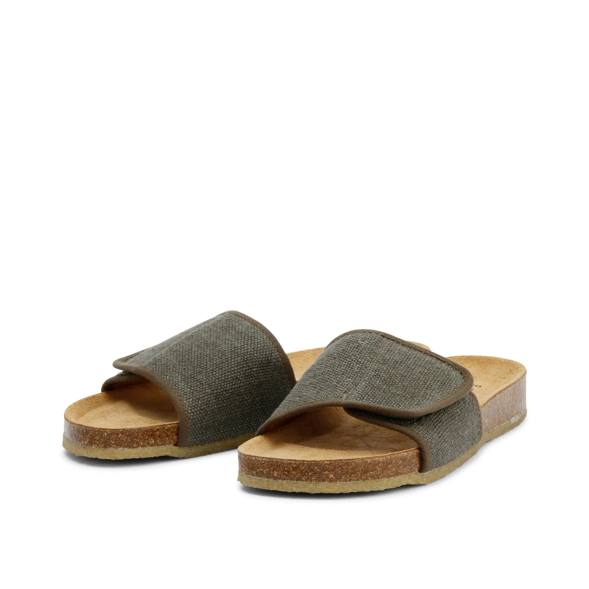 Sunny Hemp Khaki Slipon Sandal