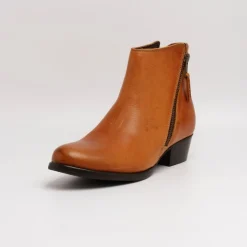 Svenja Cognac Bootie