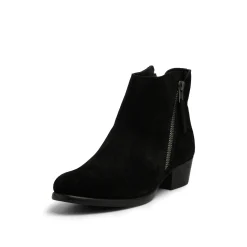 Svenja Suede Black Bootie