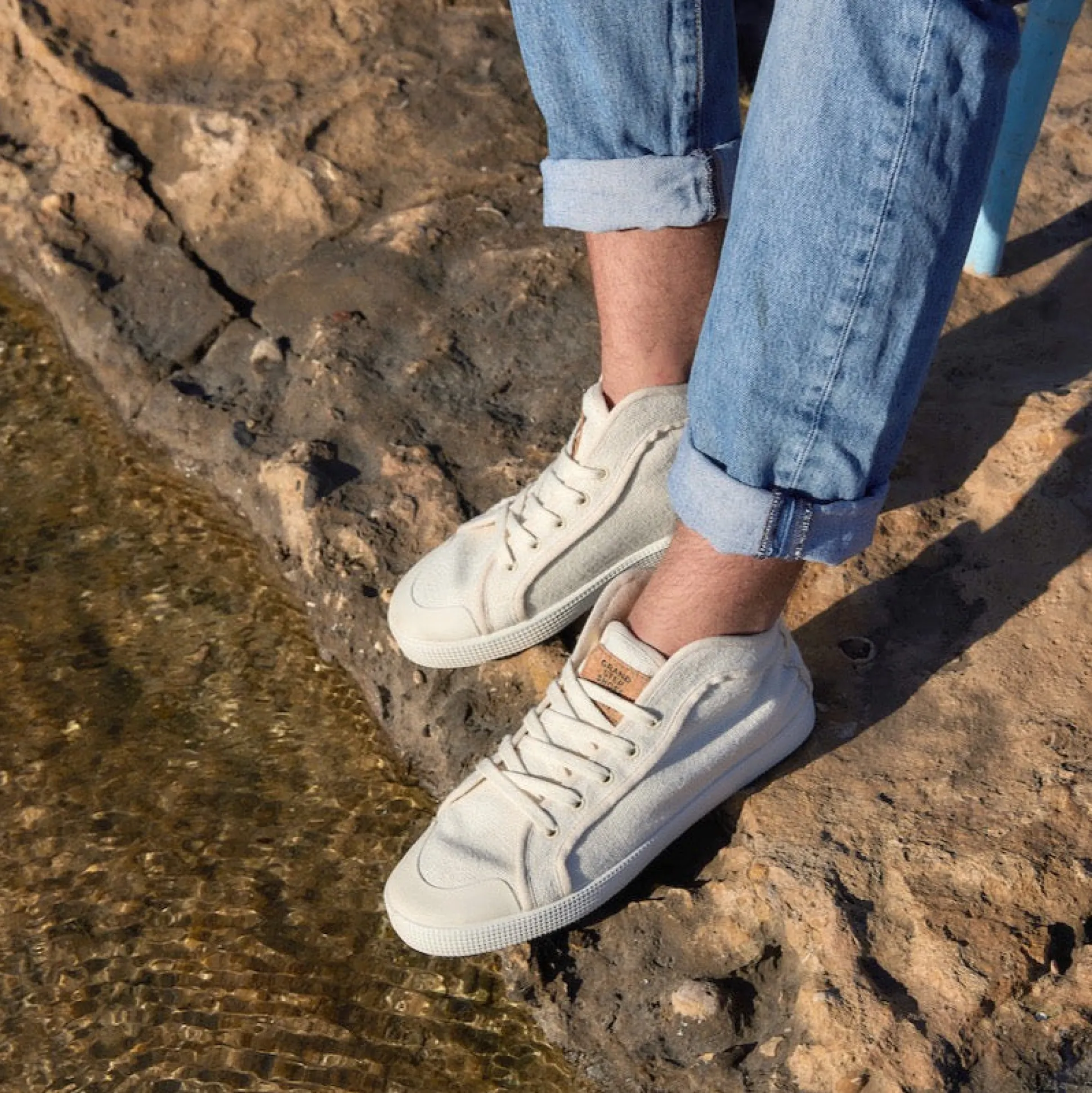 Taylor Hemp Sneaker White