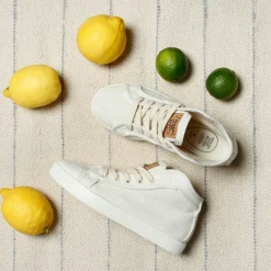 Taylor Hemp Sneaker White