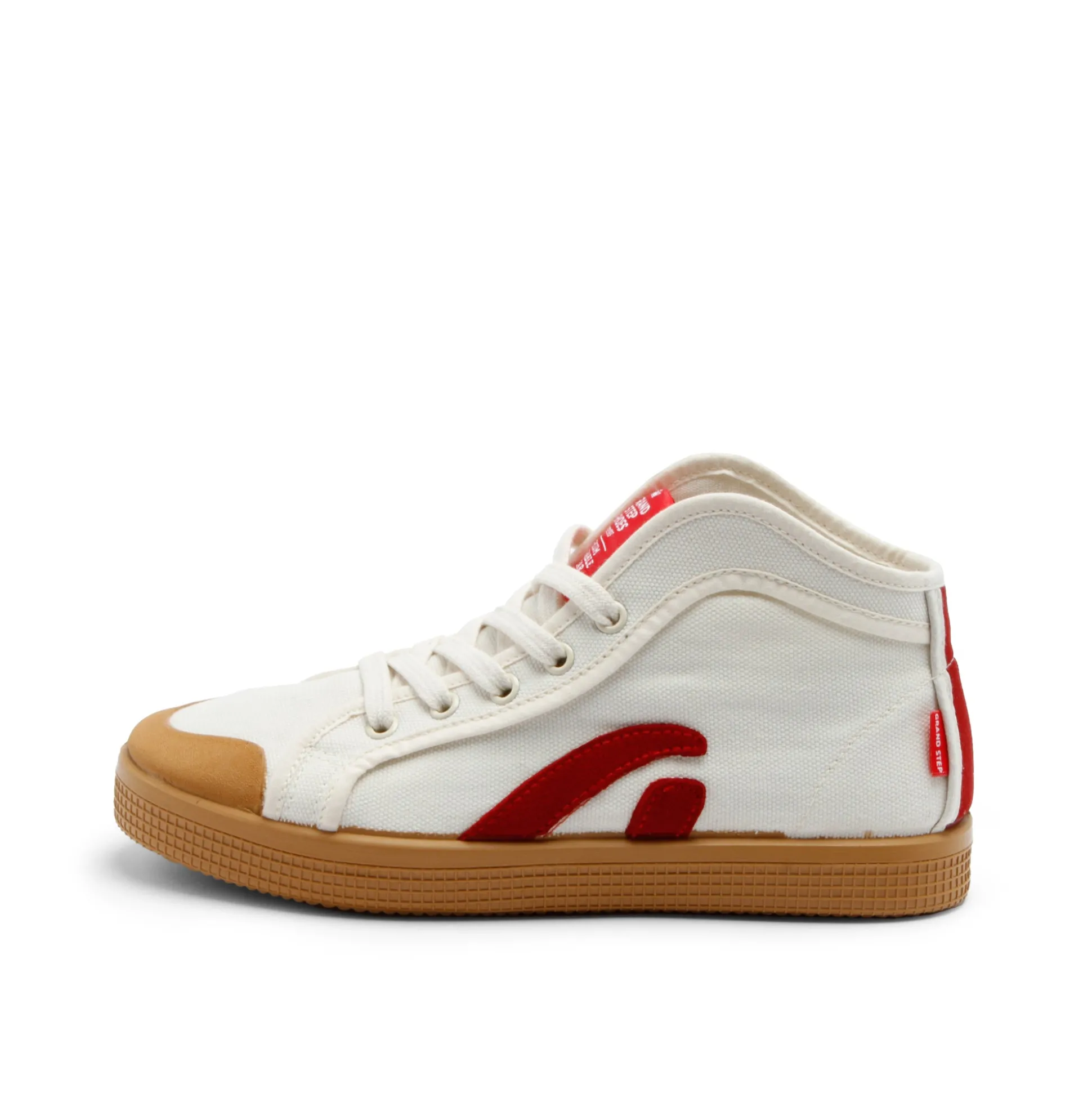 Taylor Organic Sneaker Offwhite Red