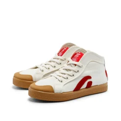 Taylor Organic Sneaker Offwhite Red