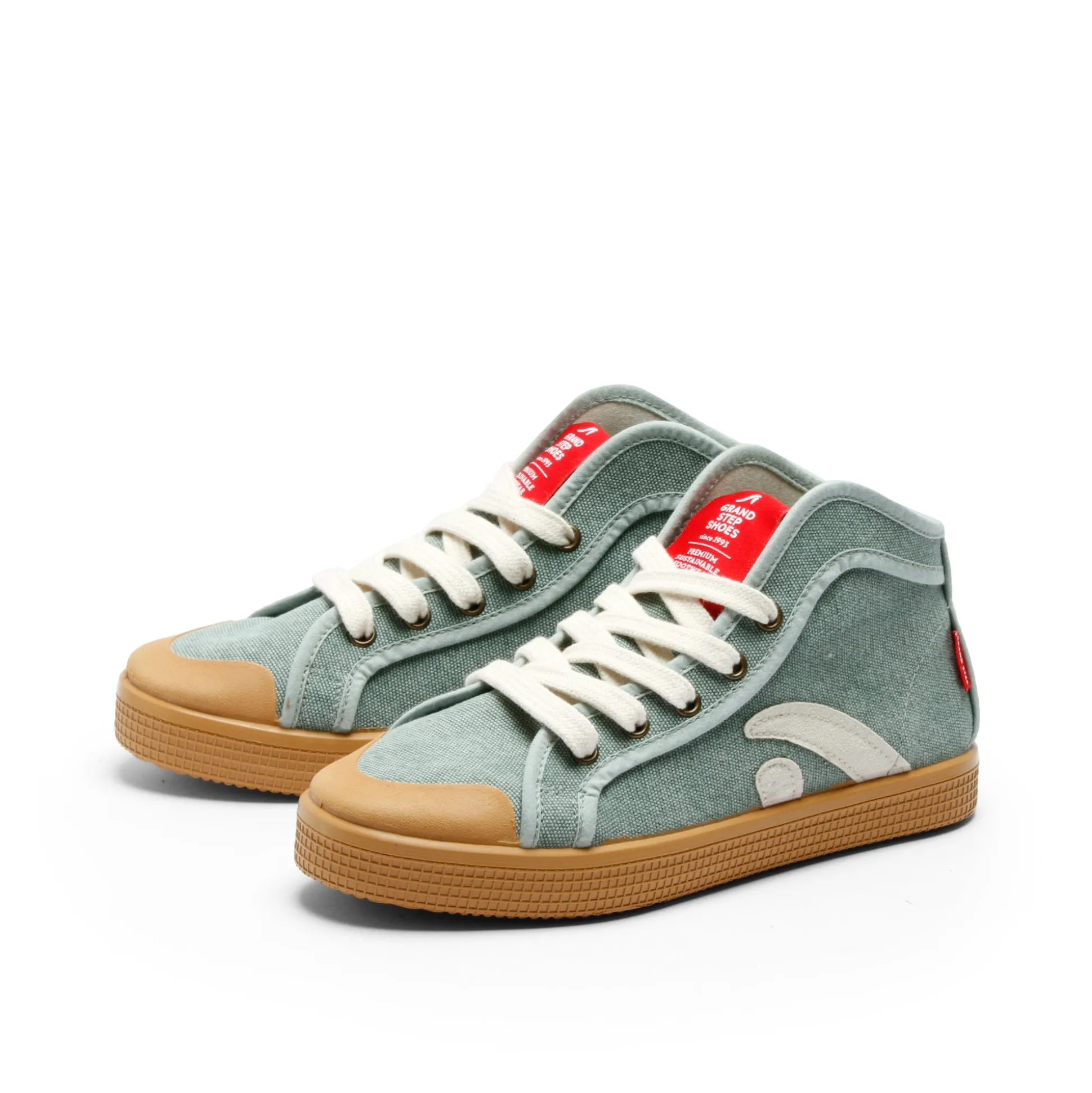 Taylor Organic Sneaker Seagreen Washed