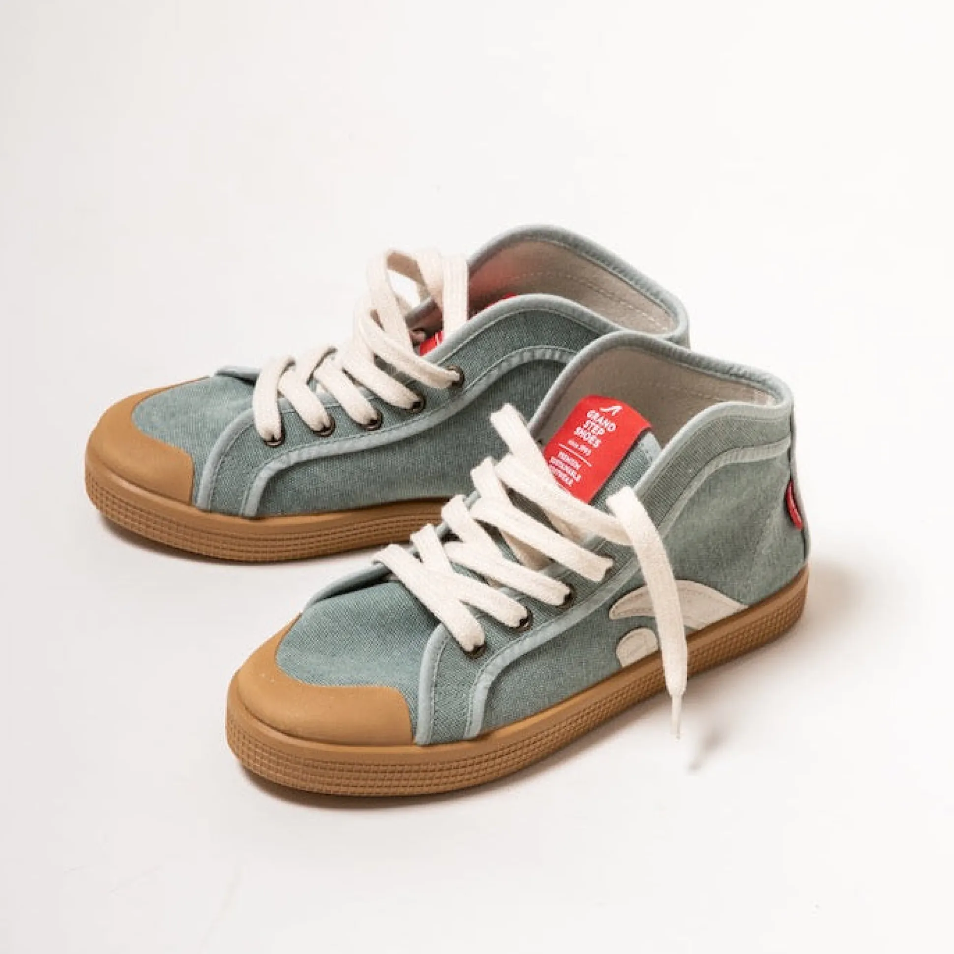 Taylor Organic Sneaker Seagreen Washed